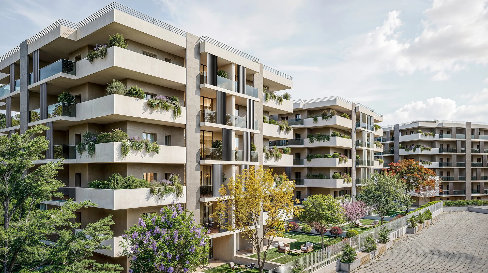 Complesso residenziale Terrazze Torresina immerso nel verde, tra comfort abitativo e collegamenti con il centro di Roma.